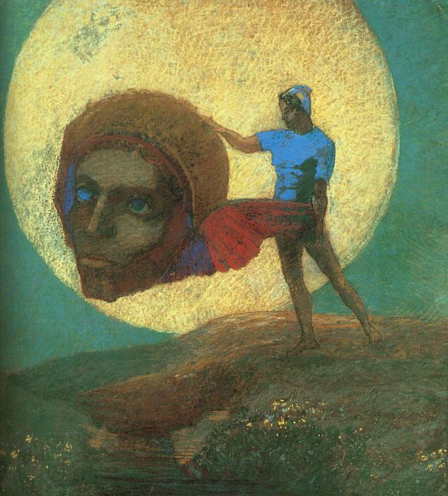 Odilon Redon The Fall of Icarus oil painting picture
